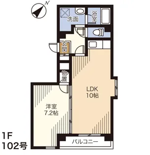 グリーンメゾン【1階】の間取り