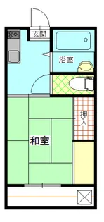 山崎コーポ【1階】の間取り