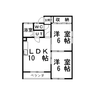 新栄コーポ【2階】の間取り