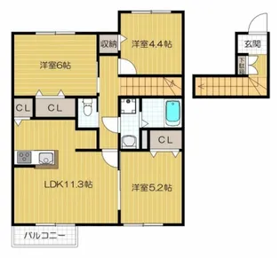 プレジデント雅【2階】の間取り