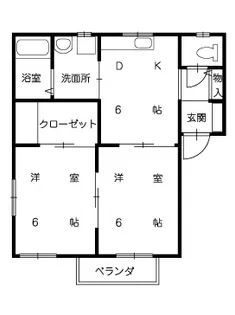 ディアス・梅里【2階】の間取り