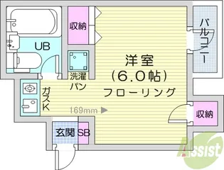 オノレジデンス【3階】の間取り