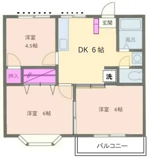 ファミール東海岸【2階】の間取り