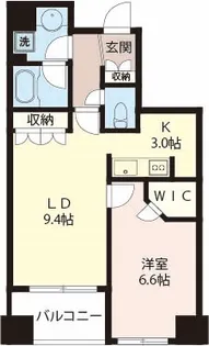 エスティメゾン北新宿【3階】の間取り