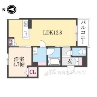 リガールメゾン円町【2階】の間取り