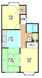 ファーストフラッツ【1階】の間取り