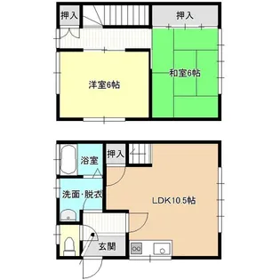 関村アパート【1階】の間取り