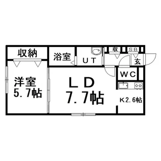 Perazzi若竹【3階】の間取り