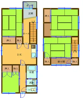 埼玉県深谷市原郷【一戸建】の間取り