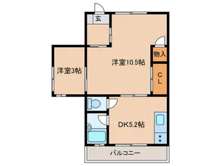 YOSHIHARAハイツ【2階】の間取り