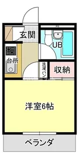 エース下浜田【3階】の間取り