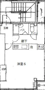 亢ビル(マンスリーマンション)【2階】の間取り