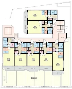 ウイング郡元【4階】の間取り