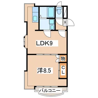 福島県郡山市安積町荒井字北大部【マンション】の間取り