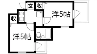 セレーノ門戸【4階】の間取り
