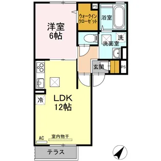 ロザ【1階】の間取り