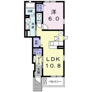 カーサ・ソラーナ【1階】の間取り