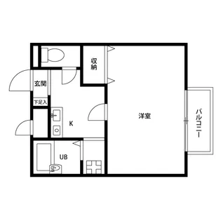 アムール 水口【1階】の間取り