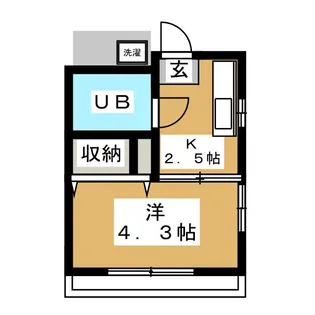 グランツハイム【2階】の間取り