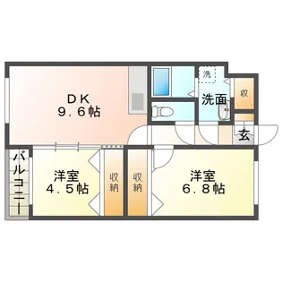 サンリッチ澄川【1階】の間取り