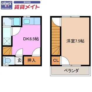 アンセーヌメゾン【1階】の間取り