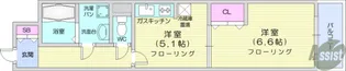 HF仙台五橋レジデンス【8階】の間取り