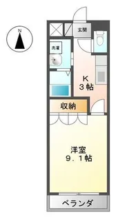 グランモンターニャ【3階】の間取り