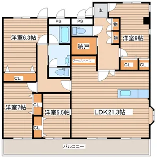 第5ジーオンビル【2階】の間取り