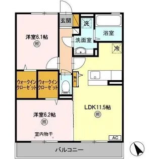ウィルステージ【2階】の間取り