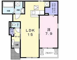 AVENIR蒼【1階】の間取り