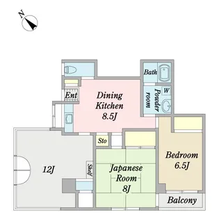 YS・マジョリス【1階】の間取り