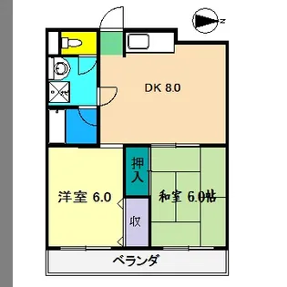 メゾン太陽 I【1階】の間取り