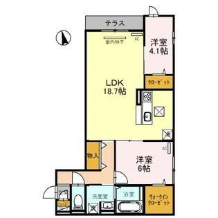 大阪府大阪市阿倍野区阪南町7【アパート】の間取り