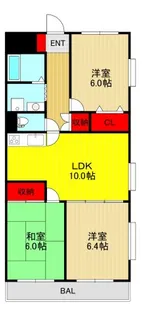 ダイヤメゾン戸田公園【3階】の間取り
