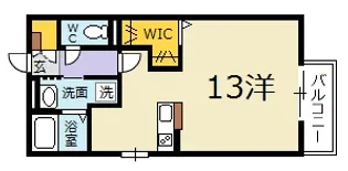 ボヌール城ヶ丘【1階】の間取り