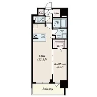 S-RESIDENCE佐賀天神aline【13階】の間取り