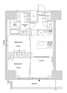 ザ・パークハビオ新中野【11階】の間取り