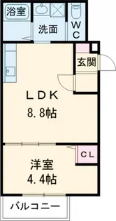大阪府大阪市平野区平野上町1【アパート】の間取り