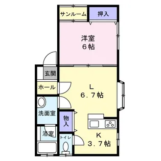 プレジャーハウス【2階】の間取り