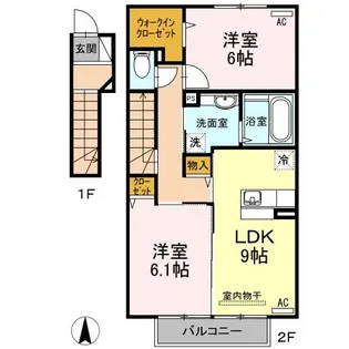 ダルメシアン ハウス【2階】の間取り