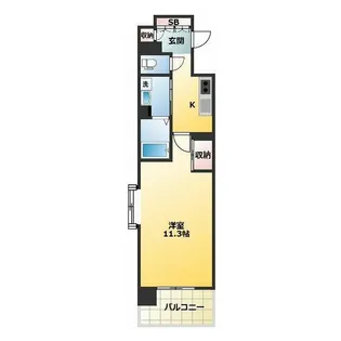 東京都足立区谷在家3【マンション】の間取り