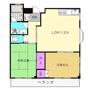 ゆたかびる【3階】の間取り