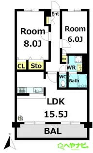 愛知県名古屋市千種区城山町1【マンション】の間取り