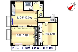 コア六義園【3階】の間取り