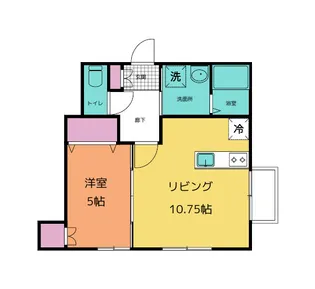 メゾンカセ・SK-II【1階】の間取り