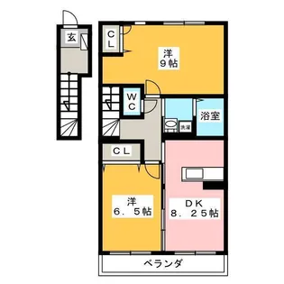 ローズコート【2階】の間取り