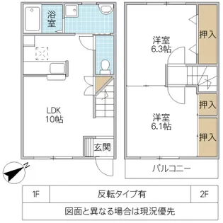 茨城県那珂市菅谷【一戸建】の間取り