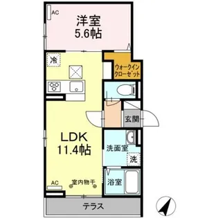 神奈川県相模原市南区南台3【アパート】の間取り