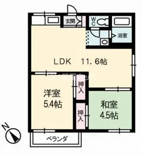 フォーブルパンセ【1階】の間取り