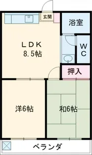 プレステージ狛江【2階】の間取り